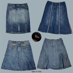 Y2K Denim Midi Skirts for Everyday Style..