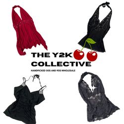 00s Beaded and Embellished Cami and Halter Tops Mi..