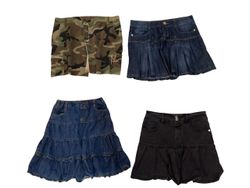 Denim mini/midi skirts -6pcs -2/5/25