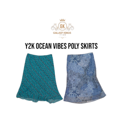 Y2k Ocean Core Poly Skirts