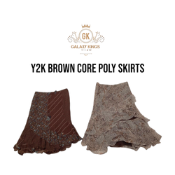 Y2k Brown Core poly Skirts