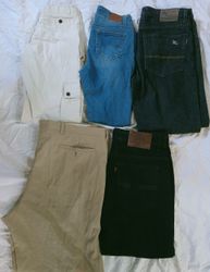 BURBERRY JEANS & PANTALONS EN COTON - 05 PCS