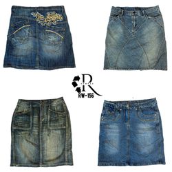 Saia Midi de Jeans da Era Y2K Cyber Girl