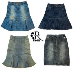 Saia Midi de Jeans da Era Britney Y2K