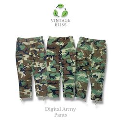 Pantaloni Vintage Digital Army