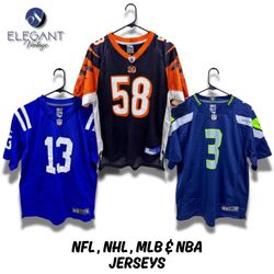 NFL, NHL, MLB & NBA maillots - 15 pièces