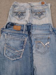 HD802 Ladies Y2K Flared Jeans - 13 pcs