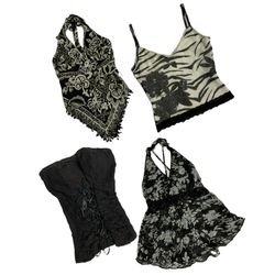 Y2K Gothic Rave Cami Tops Mix