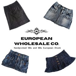 Y2K Britney Era Denim Mini Skirts Mix(EWC75)Mix