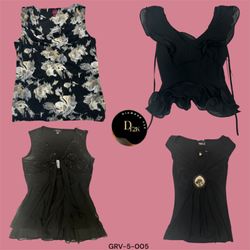 Blusa Preta Vintage Y2K Chic – Elegância de Manga ..