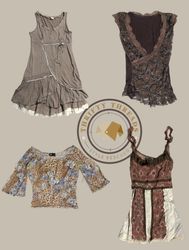 “Cocoa Sweetness” x Y2K Tops S-1074