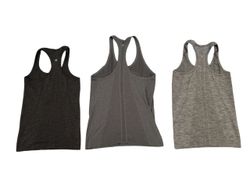 LuLuLemon schwarz-schattiertes Tanktop -17 Stück -..