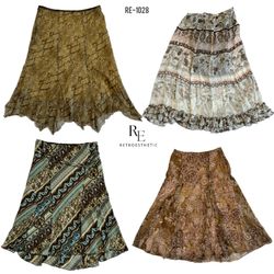 Y2K Earthy Tone Summer Skirts (RE-1028)