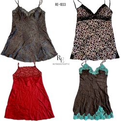 Y2K Cutesy Silk Slips (RE-1033)