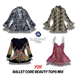 Y2K Ballet Core Beauty Tops Mix - 11 pièces - EV02..