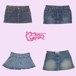 Saia Mini de Denim Única Y2k (Mai-017)