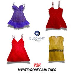 Y2K Mystics Rose Cami Tops - 10 piezas - EV0288