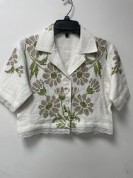 Camicia con tovaglia rielaborata