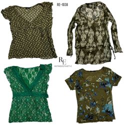 Y2K Pretty in Grunge Mix Tops (RE-1038)