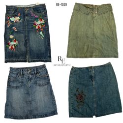 Y2K Britney Era Denim Midi Skirts (RE-1040)