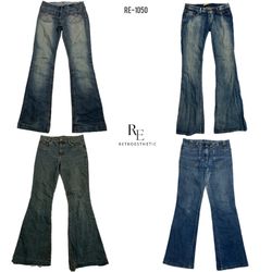 Y2K IT Girl Denim Unique Jeans (RE-1050)