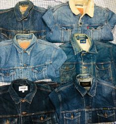 Levis. Lee . Wrangler jeans jacket only men