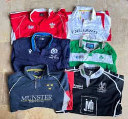 Mix vintage club rugby shirts bundle 1