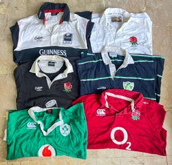 Mix vintage club rugby shirts bundle 5