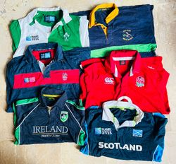 Mix vintage club rugby shirts bundle 8