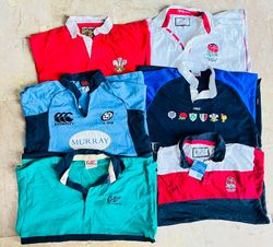 Mix vintage club rugby shirts bundle 9