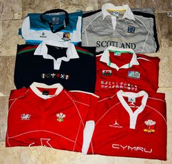 Mix vintage club rugby shirts bundle 11