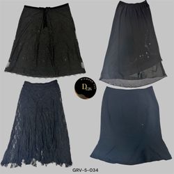 Black Cotton Grungecore Y2K Skirt (GRV-5-034)