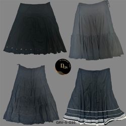 Y2K Everyday Black Skirt Essentials (GRV-5-035)