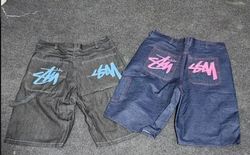 Stussy Rework Style Denim Shorts