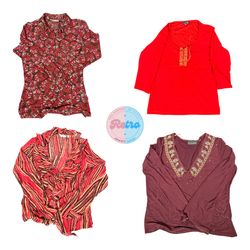 Y2K Rosso Cremisi Abbigliamento Femminile: 10 Pezz..
