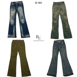 Jean en denim unique de l'ère Britney Y2K (RE-1054..