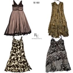 Vestidos de verano en tonos tierra Y2K (RE-1061)