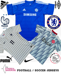 Football / Soccer Jerseys Including Nike, Adidas, ..