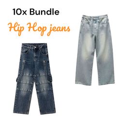 10x Hip Hop jeans |Y2k style baggy jean