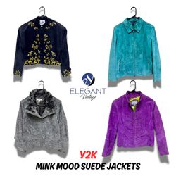 Chaquetas de ante Y2K Mink Mood - 10 piezas - EV02..