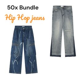 50x Hip Hop |Y2k styles baggy jeans