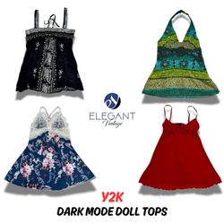 Y2K Ropa de Muñeca en Modo Oscuro - 10 piezas - EV..