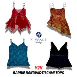 Y2K Barbie Bandwidth Cami Tops - 10 piezas - EV029..