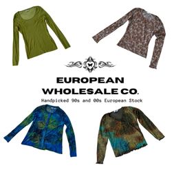 Mezcla de Tops de Malla Fairycore Europeo Y2K (EWC..