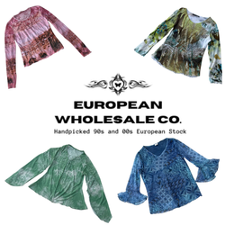 00s Verano Europeo en Roma Mezcla de Tops de Malla..