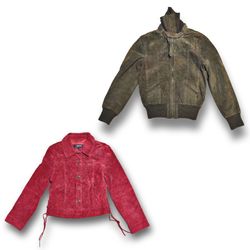 Y2k mix suede jackets