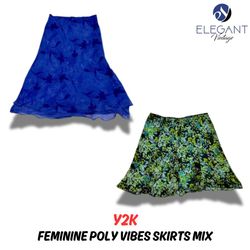 Y2K Feminine Poly Vibes Skirts Mix - 11 pieces - E..