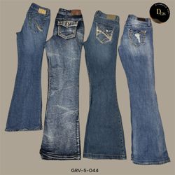 Calças Flare Y2K Baby Blues (GRV-5-044)