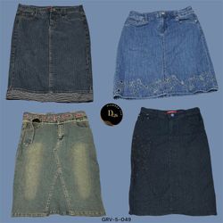 Saia Midi de Jeans Clássica Y2K | Essencial da Mod..