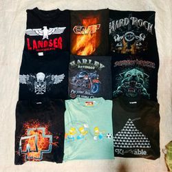 vintage music and printed tees